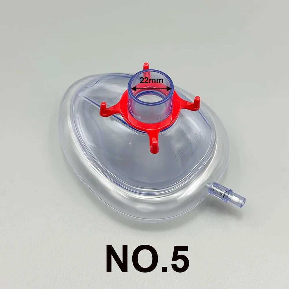 PVC Anesthesia Mask Sterilized Disposable Resuscitate Face – 6 Colors