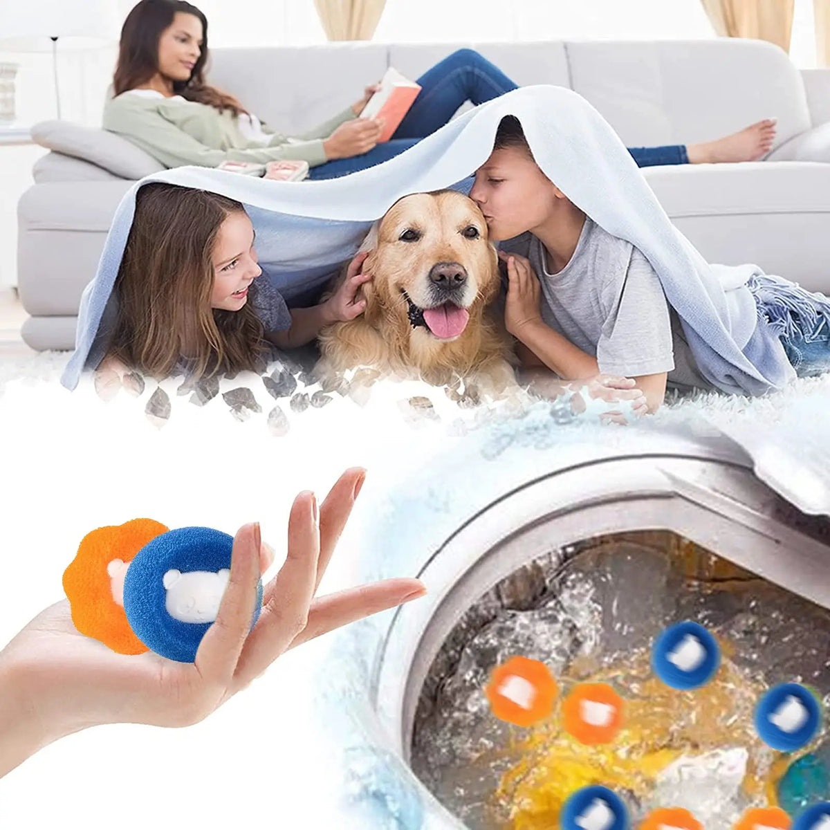 Cute Pet Hair Remover Reusable Ball Laundry - MyPetDollar.com