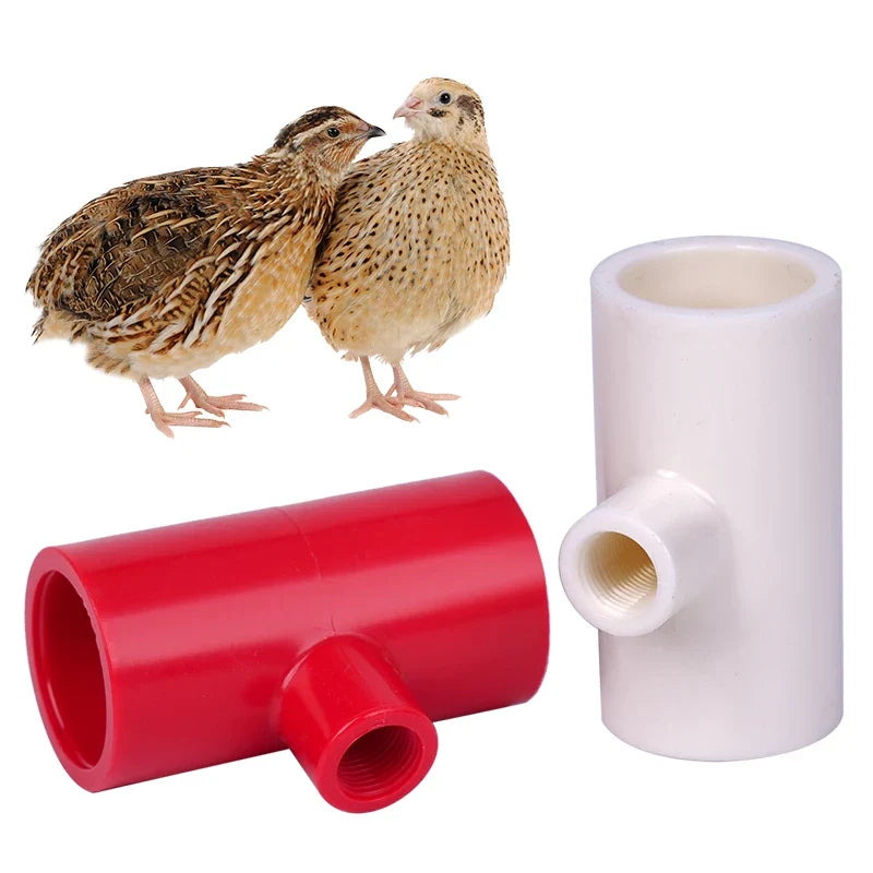 10PCS Chicken Waterer Hose Tee Tube 1/2inch - MyPetDollar.com