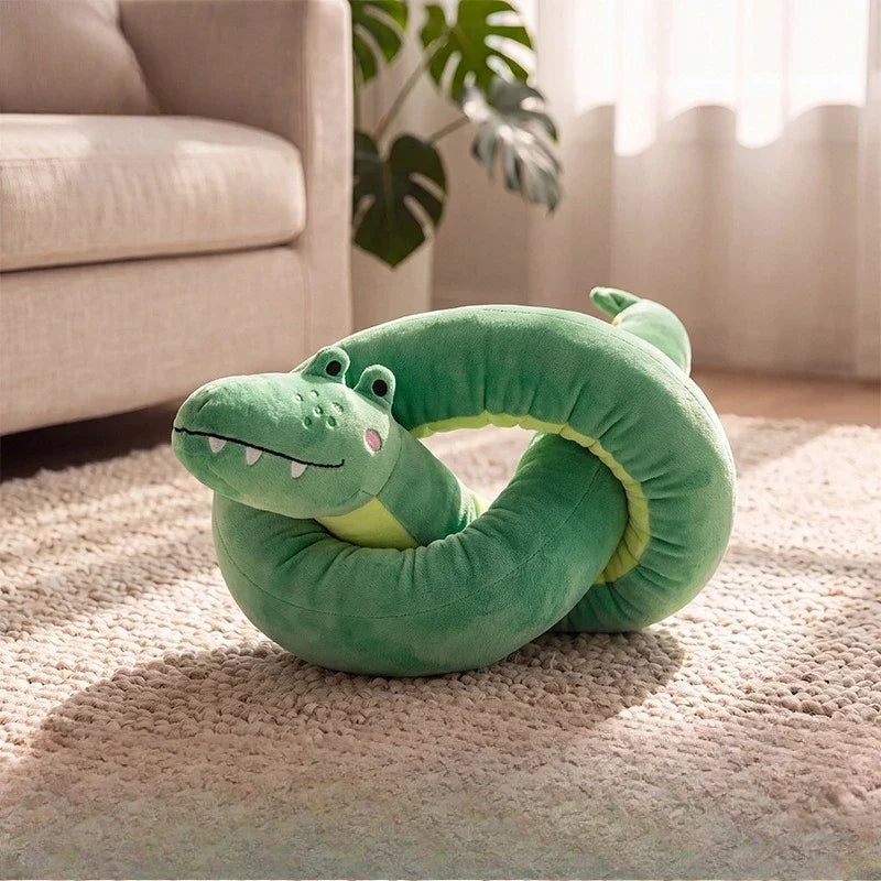 Dog Plush Interactive Plaything Long Crocodile Bite Resistant Sound