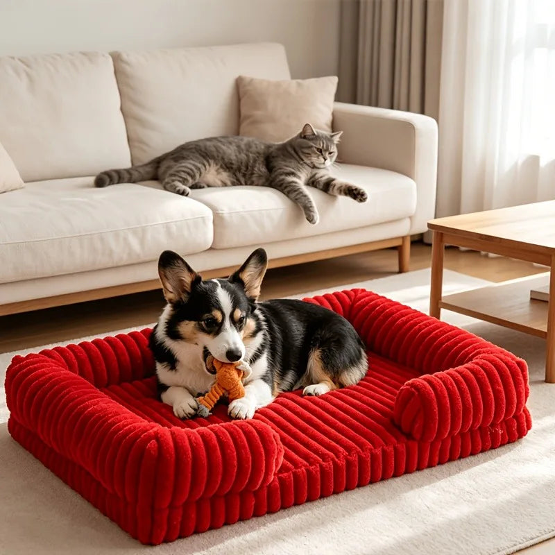 Calming Dog Bed Orthopedic Memory Foam Sofa - MyPetDollar.com