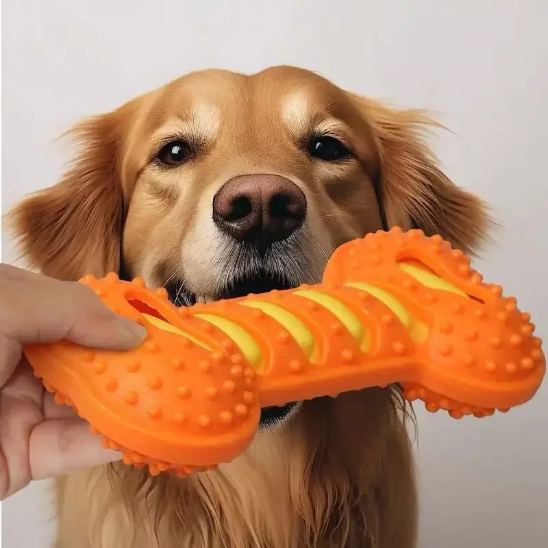 Dog Chew Toys Rubber Bone Bite Resistant Puppy Interactive – Dog Supplies