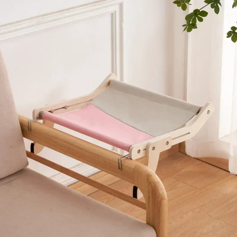 Cat Hammock Wooden Assembly Hanging Bed – 6 Colors