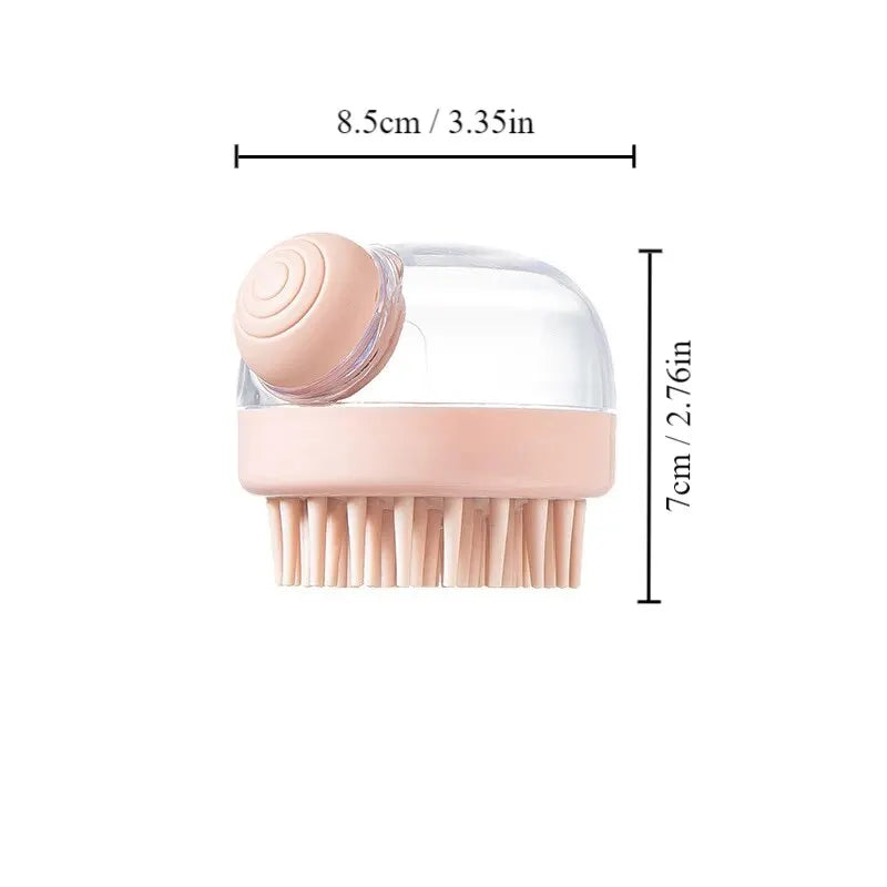Pet Bath Brush Soft Silicone with Shampoo