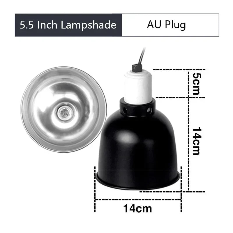 5.5 Inch Reptile Lamp Cap Tortoise Lizard Snake Terrarium – 7 Colors