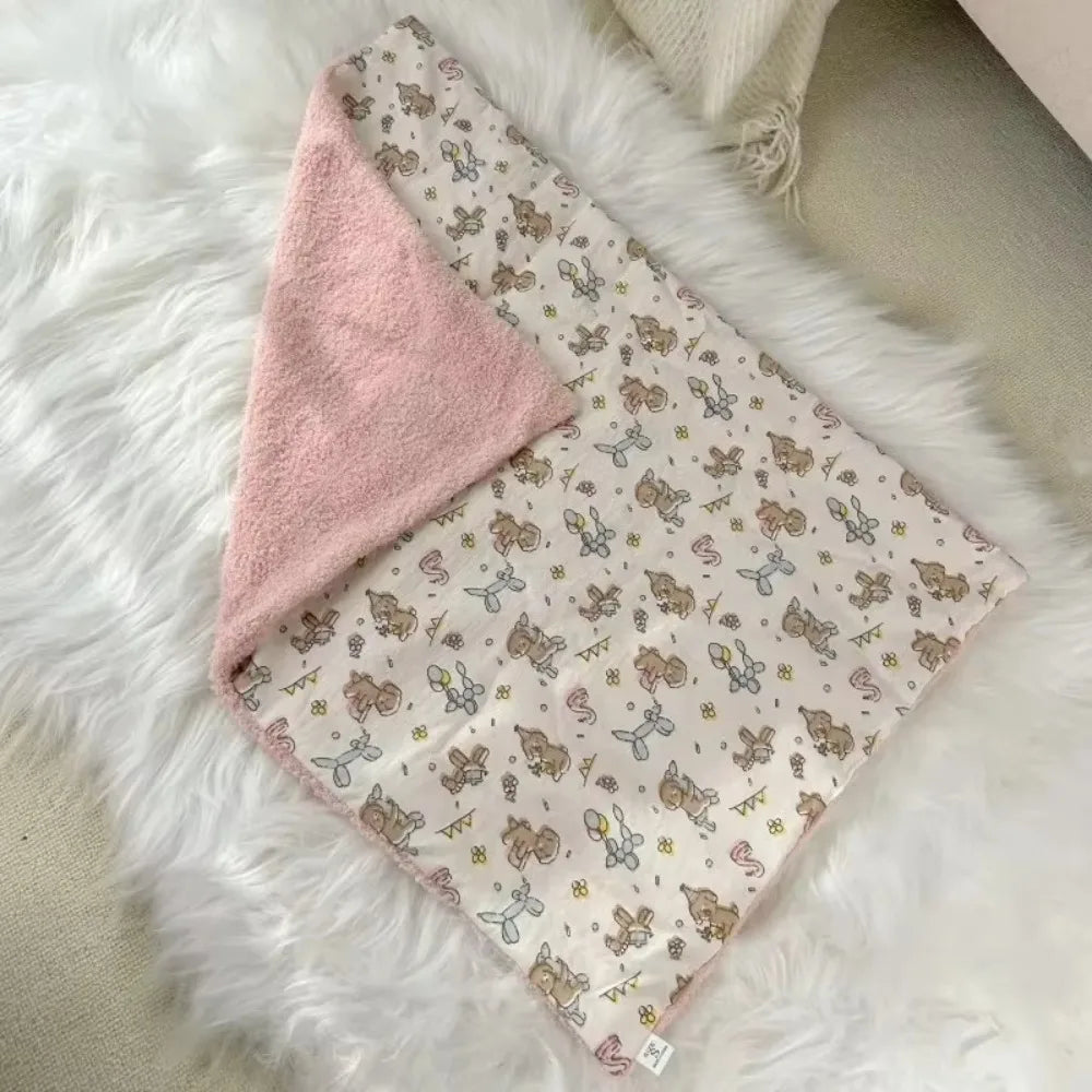 Printed Dog Blanket Warm Soft Pet Throw for - MyPetDollar.com