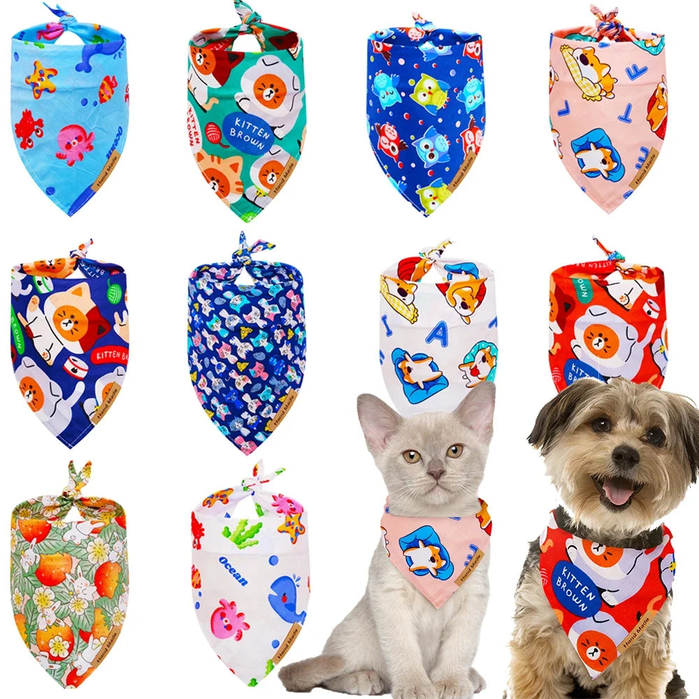 50pcs Closeout Dog bandanas Summer Bandana - MyPetDollar.com