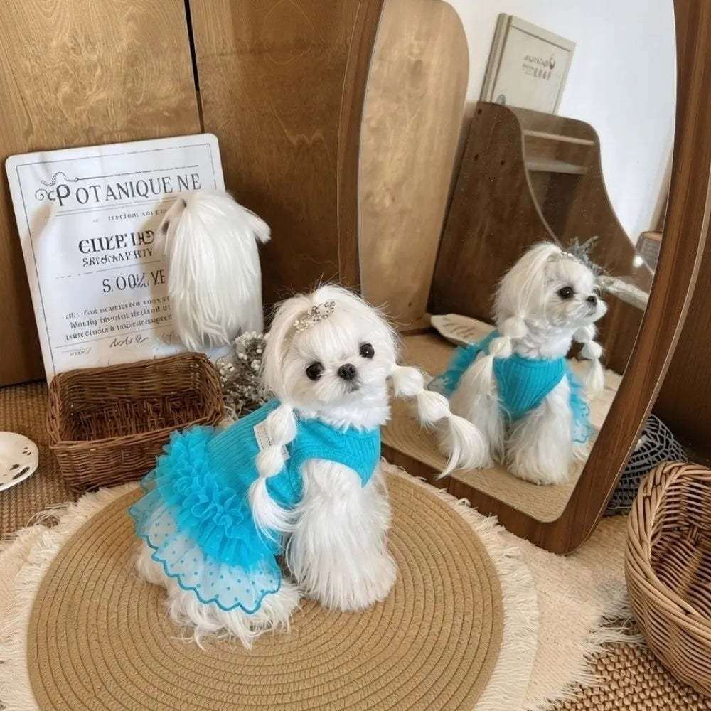 Cute Sleeveless Pet Dog Dress Thin & Soft - MyPetDollar.com