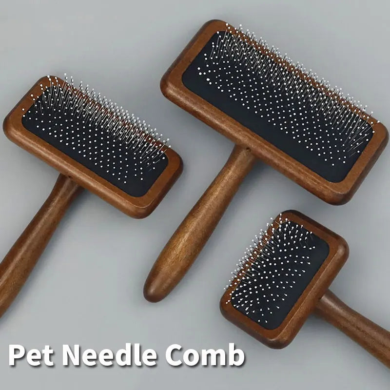Dog Comb Wooden Dogs Brush Pet Hair Remover - MyPetDollar.com