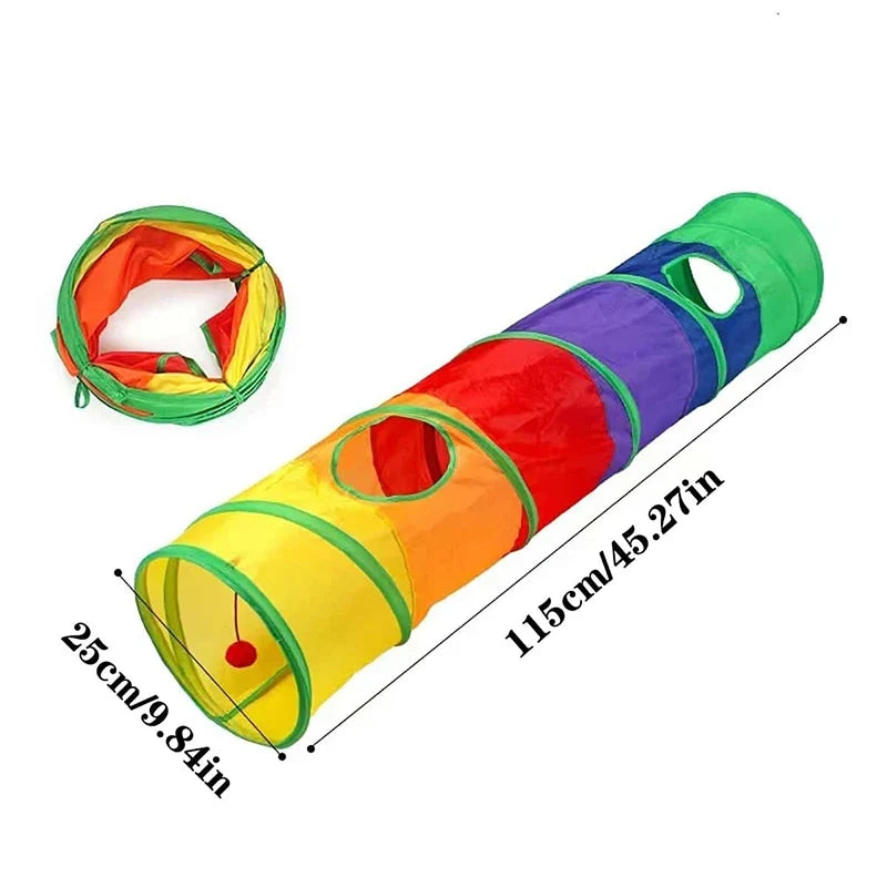 Cat Tunnel Foldable Cat Tunnel Pet Supplies - MyPetDollar.com