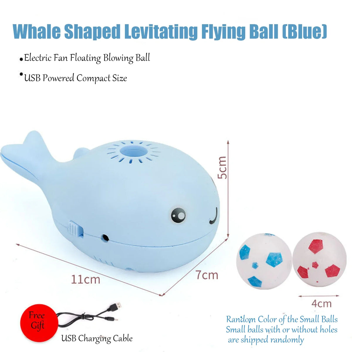 Electric Whale Floating Ball Cat Plaything, Interactive