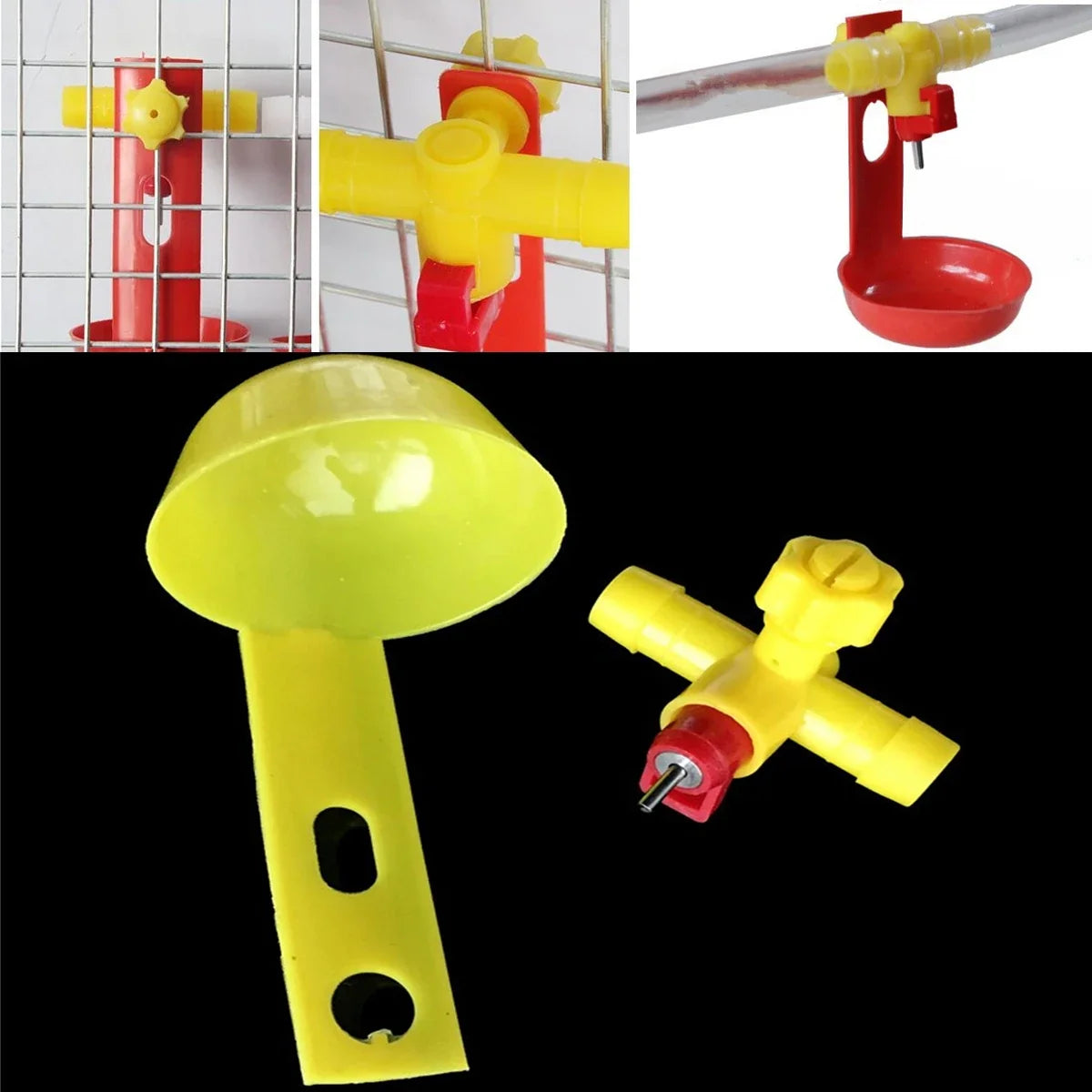 Chicken 3-Way Nipple Water Dispenser Kit - MyPetDollar.com