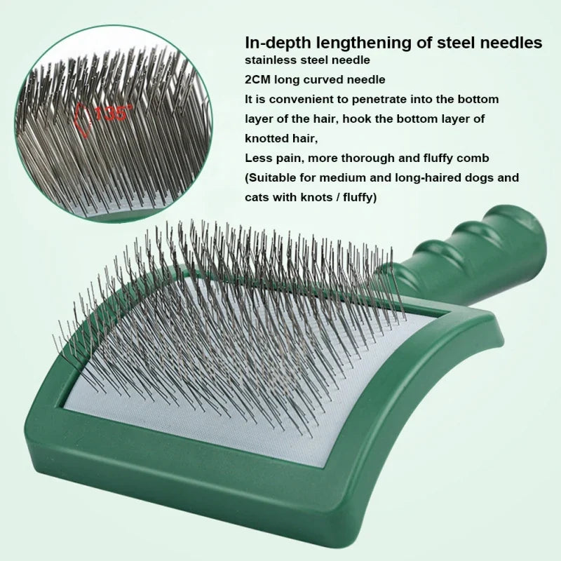 Extra Long Pin Slicker Brush for Large Dog - MyPetDollar.com