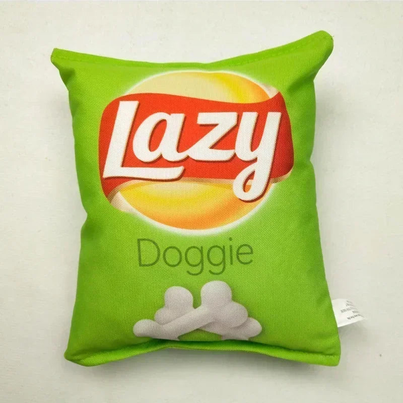 Potato Chip Bag Funny Dog Toys Plush - MyPetDollar.com