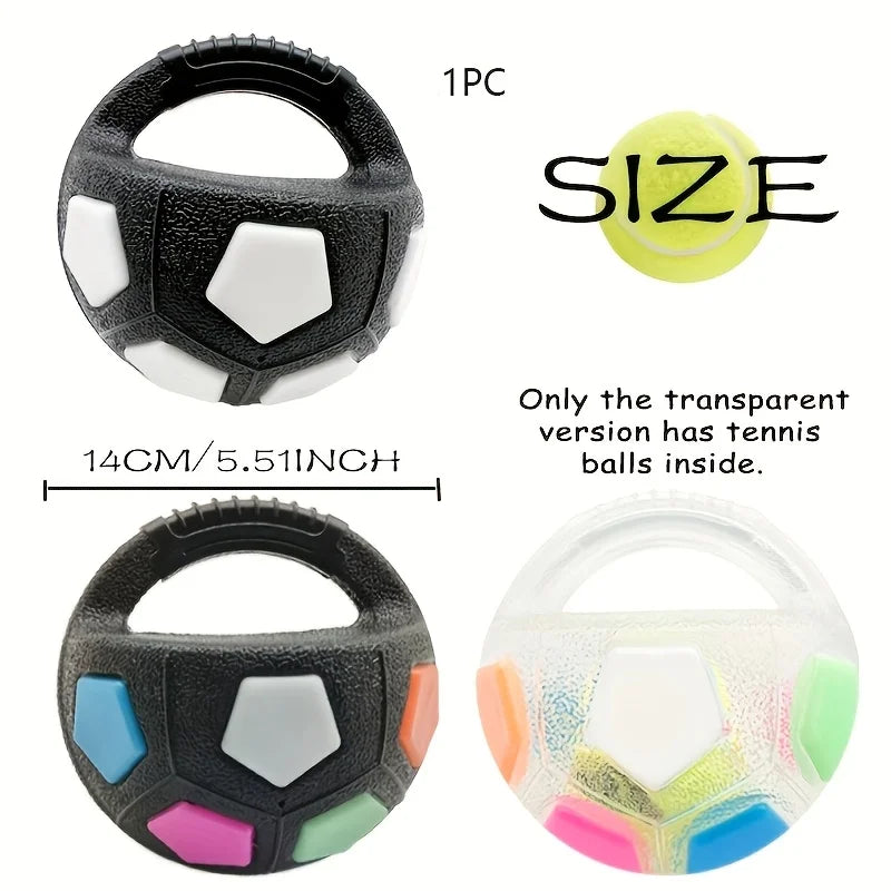 Soccer Ball Pet Vocal Toy, Durable TPR - MyPetDollar.com