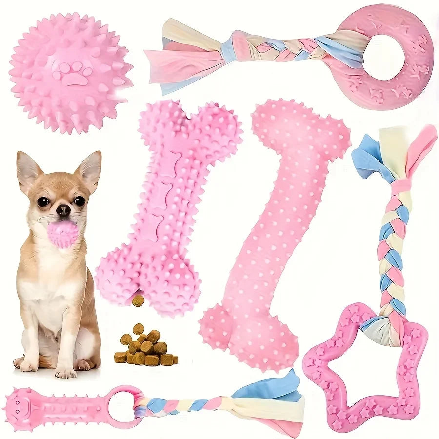 6-Piece Set of Bite-Resistant Toys for Small - MyPetDollar.com