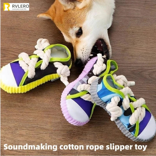 TOWOWO Dog Toys Shoes Pet Cotton Rope - MyPetDollar.com