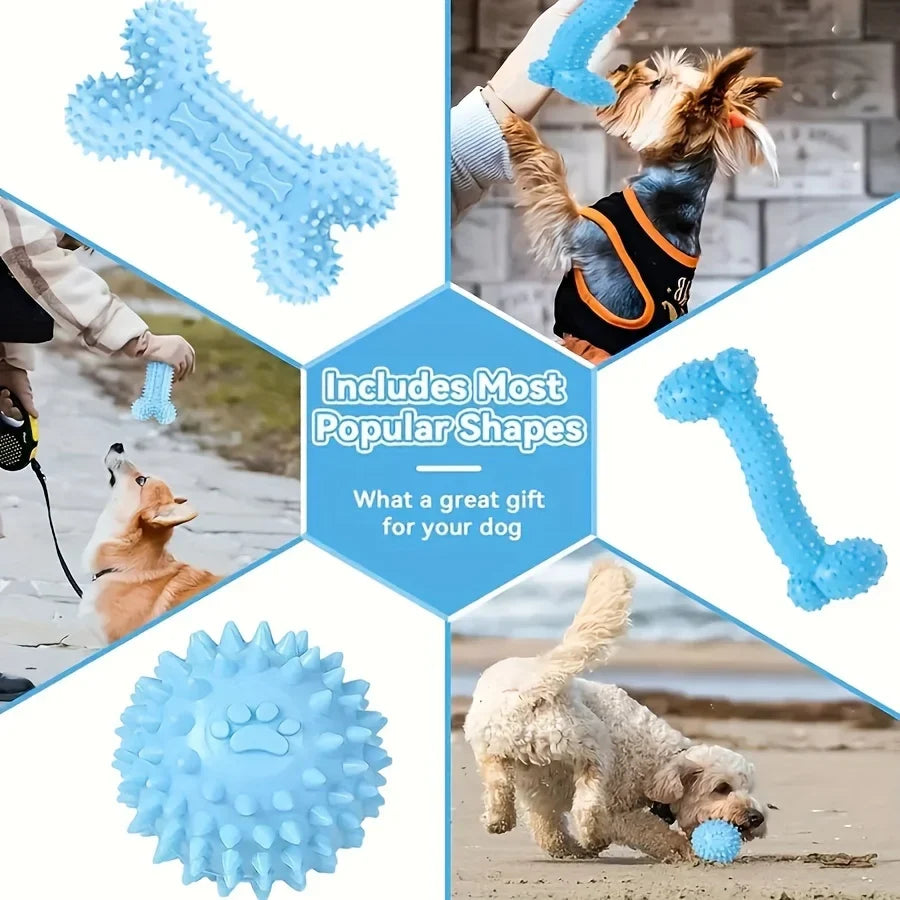 6-Piece Set of Bite-Resistant Toys for Small - MyPetDollar.com