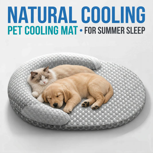 Summer Ice Silk Cooling Dog Bed Oval - MyPetDollar.com