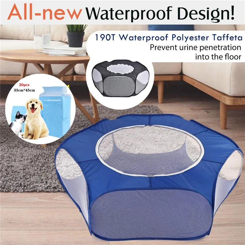 Portable Small Pet Cage Transparent Hedgehog - MyPetDollar.com
