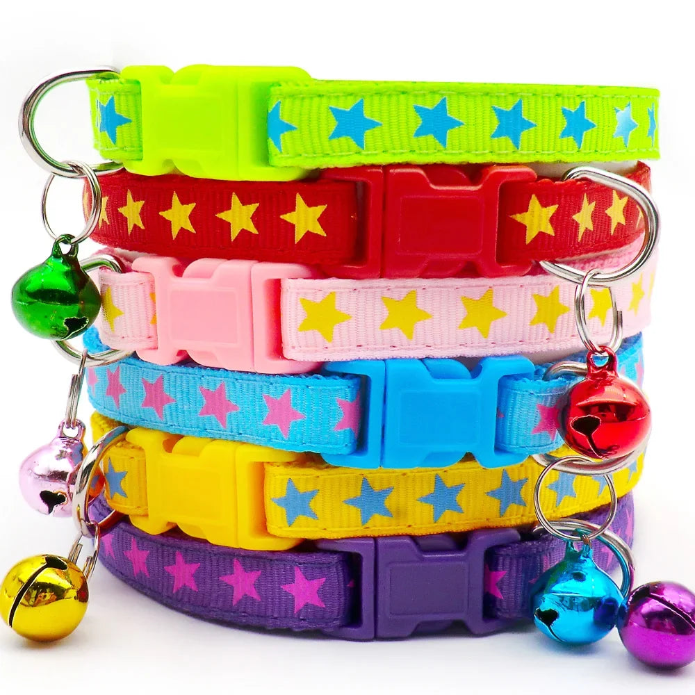 100Pcs Dog Collar With Bells Adjustable - MyPetDollar.com