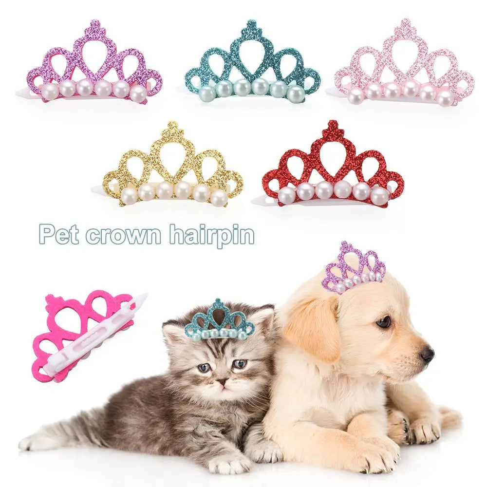 Random Pearl Pet Headwear Cat Grooming Pet - MyPetDollar.com
