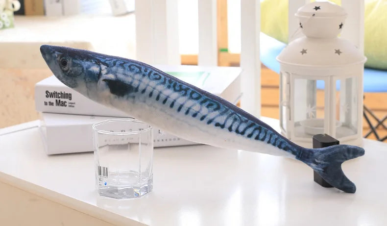 New Pets Plush Simulation Fish Shape Cat Toy - MyPetDollar.com
