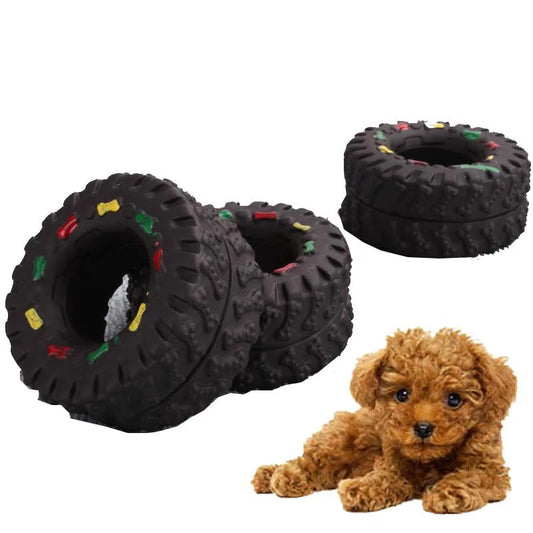 Cute Elasticity Tire Small Dog Toy Squeak - MyPetDollar.com