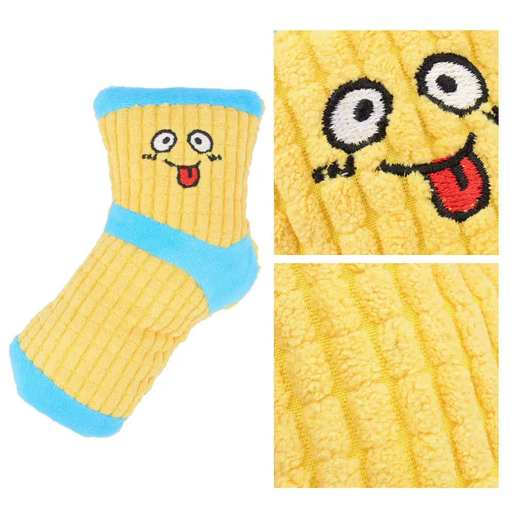 Cute Sock Small Dog Squeak Toy Sound BB - MyPetDollar.com
