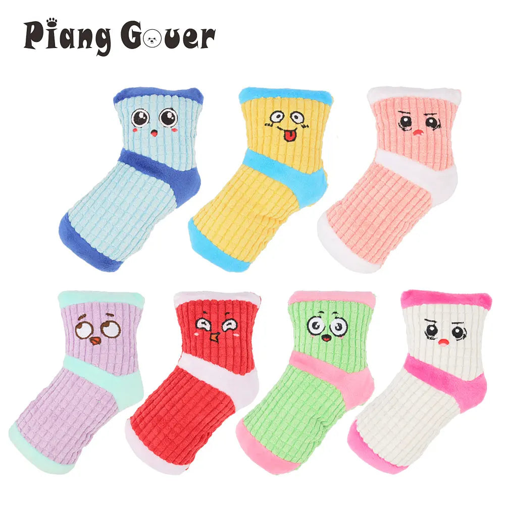 Cute Sock Small Dog Squeak Toy Sound BB - MyPetDollar.com