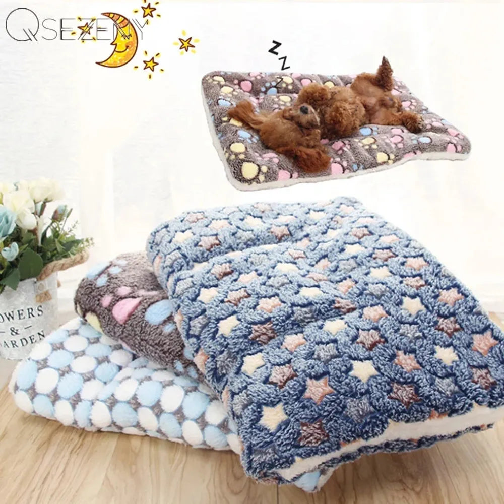 Pet Sleeping Mat Warm Dog Bed Soft Fleece - MyPetDollar.com