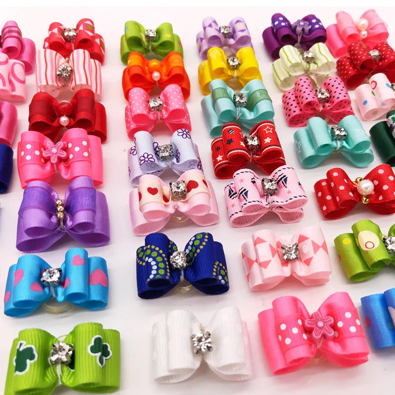 100/300pcs Dog Hair Bows Handmade Small Dog - MyPetDollar.com