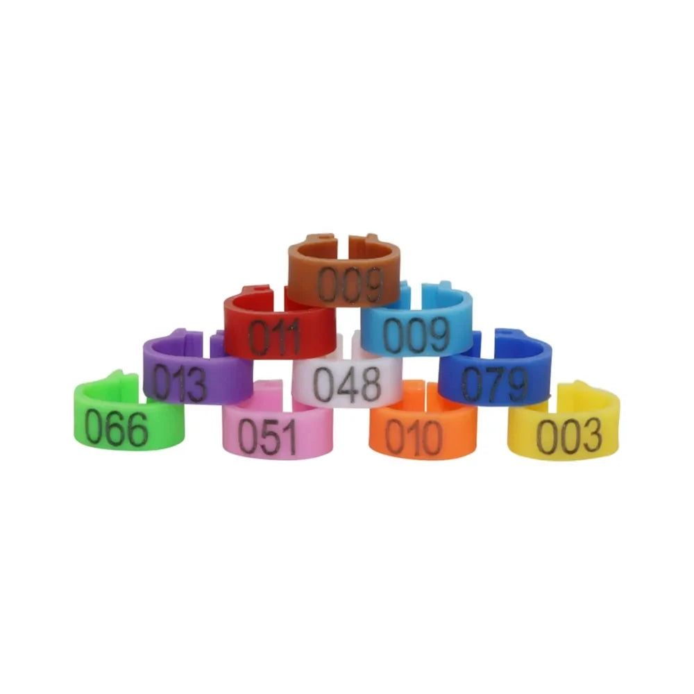 100 Pcs Bird Foot Ring Inner Diameter 8mm - MyPetDollar.com