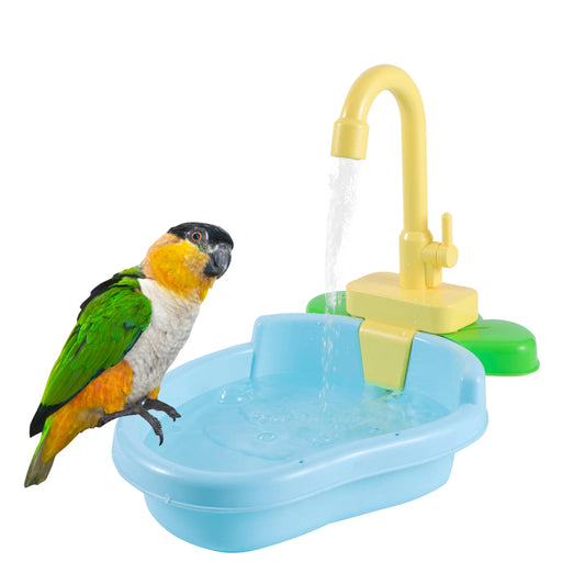 Parrot Perch Shower Pet Bird Bath Cage Basin - MyPetDollar.com