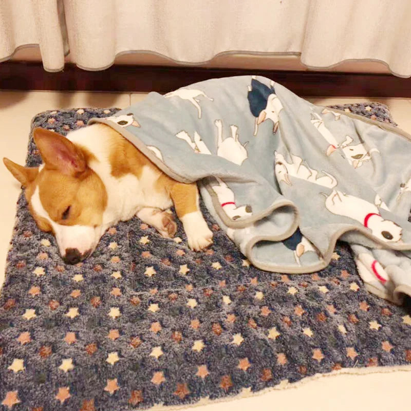 Pet Sleeping Mat Warm Dog Bed Soft Fleece - MyPetDollar.com