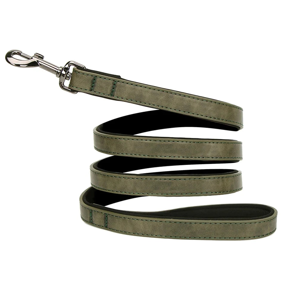 Engrave Name Dog Collar Leather Personalized - MyPetDollar.com