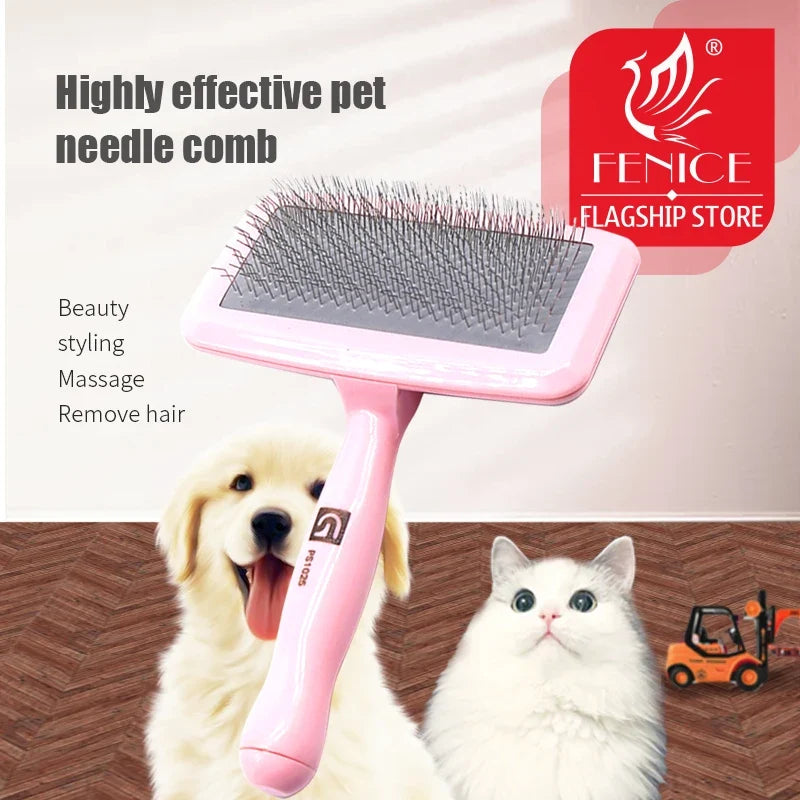 Fenice Pet Hair Massage Comb Open-Knot Brush - MyPetDollar.com