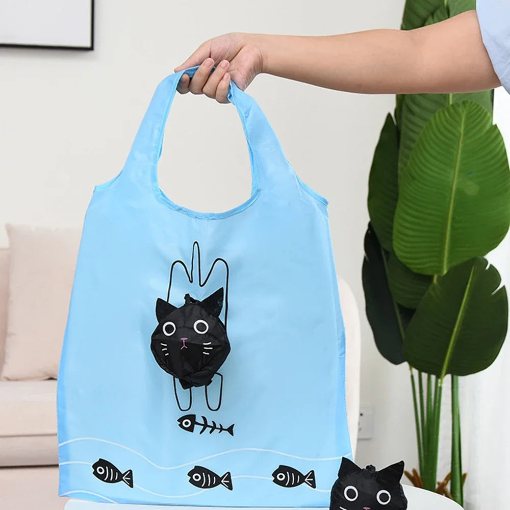 Cartoon Shopping Bag Foldable Storage Bag - MyPetDollar.com