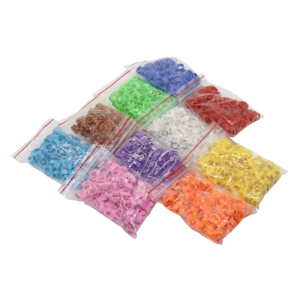 100 Pcs Bird Foot Ring Inner Diameter 8mm - MyPetDollar.com