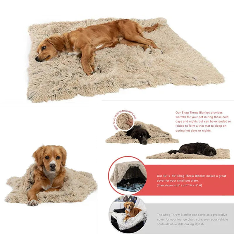 100x75 cm Winter Dog Bed Cushion Blanket - MyPetDollar.com