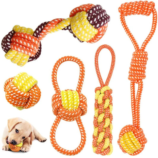 Dog Toy Interactive Chewing Rope Ball Toys - MyPetDollar.com