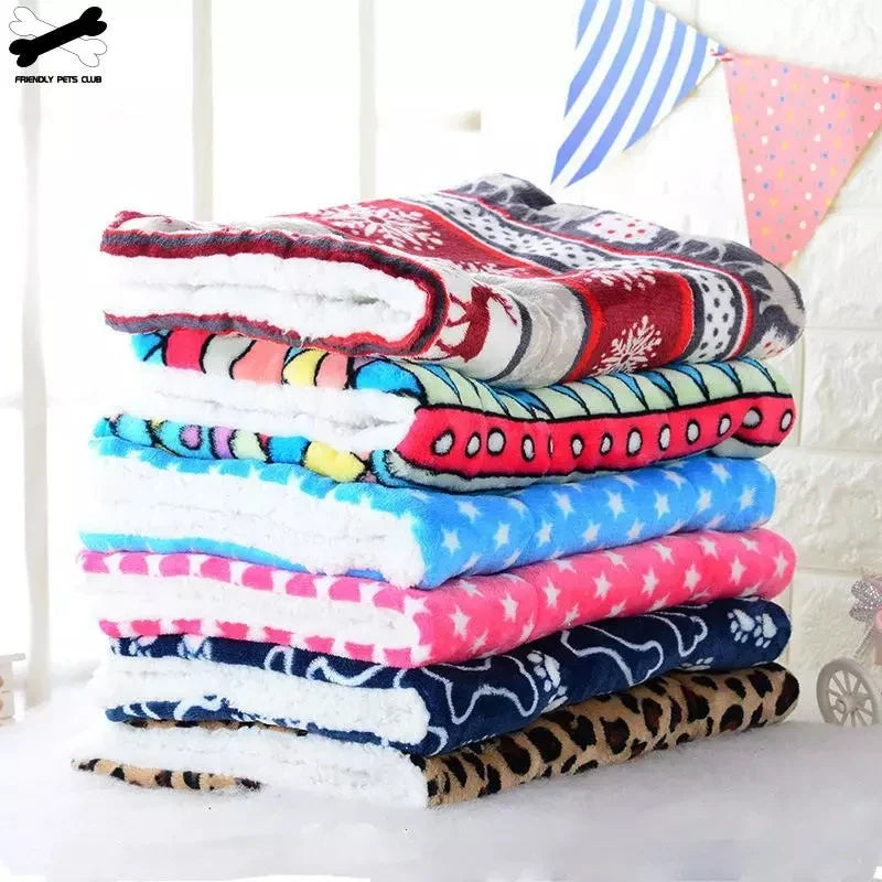 Winter Warm Pet Dog Soft Cushion Large Print - MyPetDollar.com