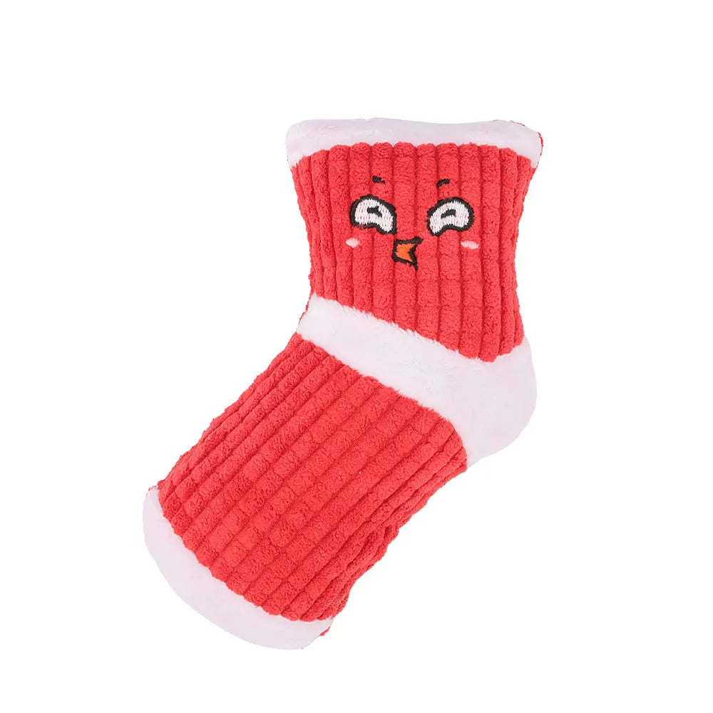 Cute Sock Small Dog Squeak Toy Sound Bb Plush Pet Puppy Cat – 8 Colors