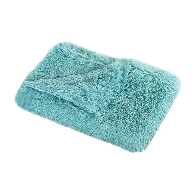 Fluffy Long Plush Pets Bed Blankets Pet - MyPetDollar.com