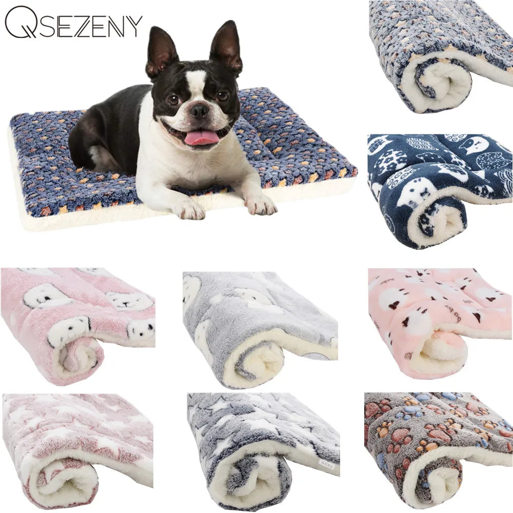 Pet Sleeping Mat Warm Dog Bed Soft Fleece - MyPetDollar.com