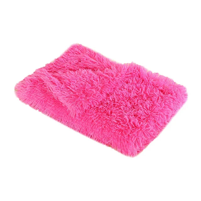 Fluffy Long Plush Pets Bed Blankets Pet - MyPetDollar.com
