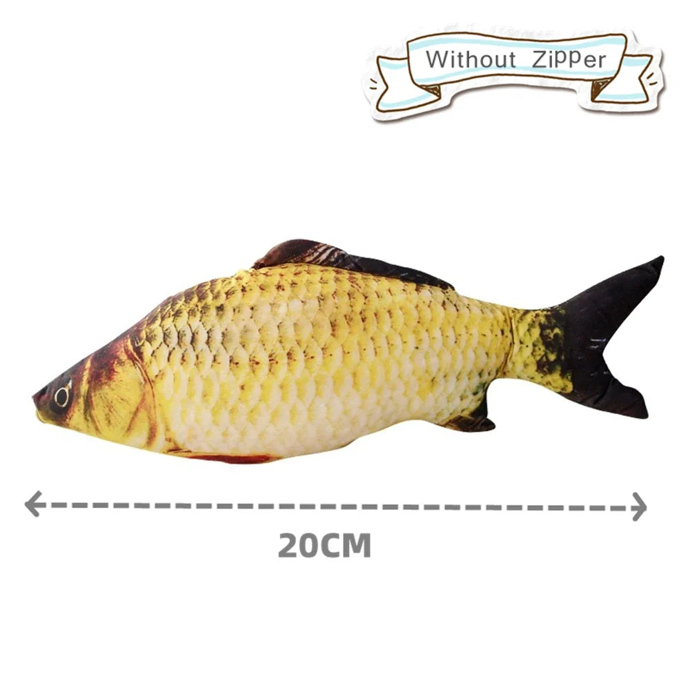 New Pets Plush Simulation Fish Shape Cat Toy - MyPetDollar.com