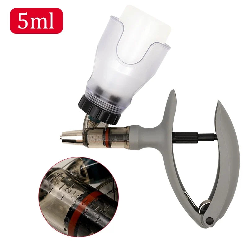 1 2 5ml Automatic Veterinary Continuous Syringe – 6 Colors