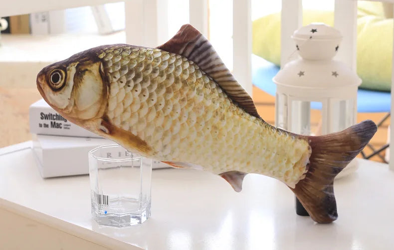 Pets Plush Simulation Fish Shape Cat Toy, Interactive