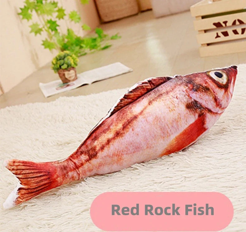 New Pets Plush Simulation Fish Shape Cat Toy - MyPetDollar.com